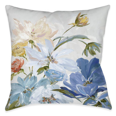 Flourishing Spring Bouquet Throw Pillow