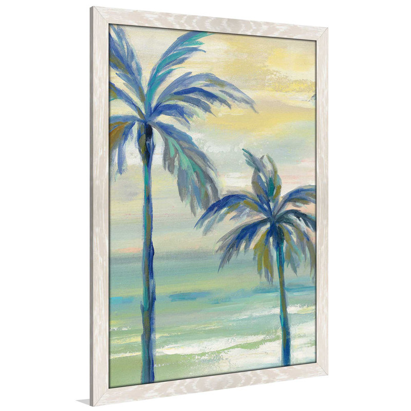 " Marine Layer Palms III ", 27.5" H x 21.5" W x 0.75" D