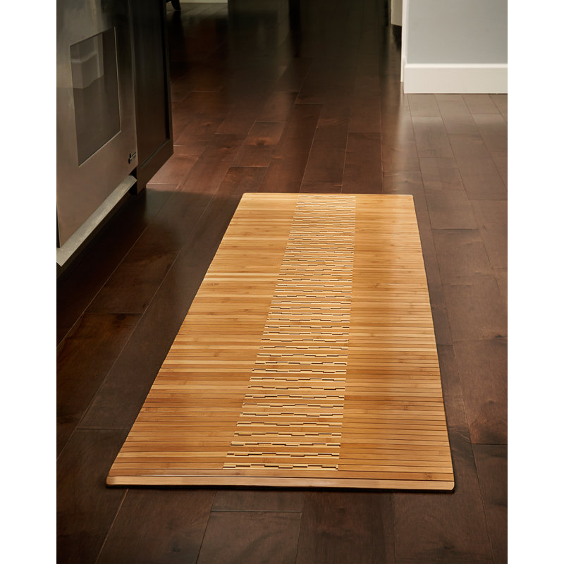 Bamboo Non-Slip Bath Rug, Rectangle 20"x 72"