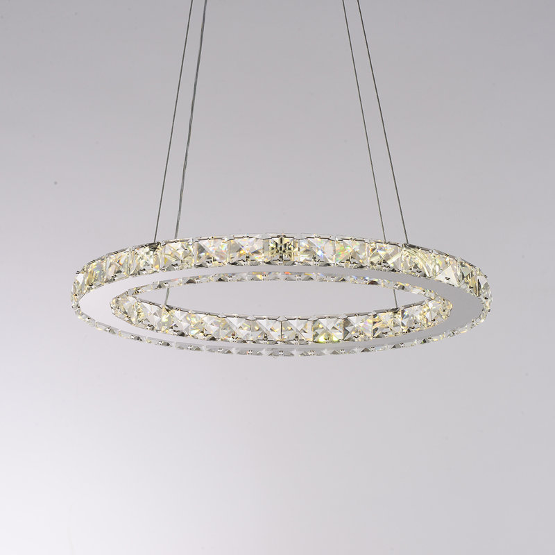 LED Wagon Wheel Chandelier