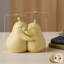 Serre-livres en forme de poire câlin, serre-livres mignons pour livres, bouchon de porte-livre en céramique créatif pour la maison, bureau, décoration de bibliothèque (jaune mat)