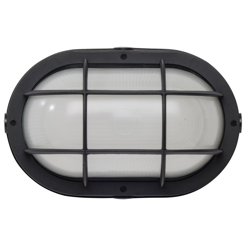 LED Outdoor Bulkhead Light, Black