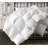 650 FP All Season Goose Feather Down Cotton Cover Comforter Baffle Box Stitch Duvet Insert, Twin White-1202373683-1187278307