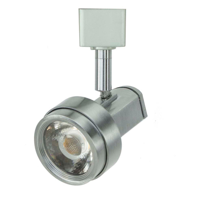 LED Adjustable Track Head, Brushed Steel, 5.5" H x 2.38" W x 3.5" D, 10 W