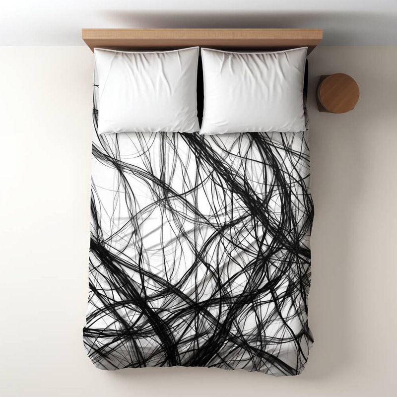Polyester Sateen Duvet Cover, Twin Duvet, Blue Connection