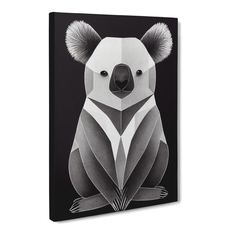 Abstract Koala Bear Vol.2 - Wrapped Canvas, 60cm H x 40cm W x 3cm D