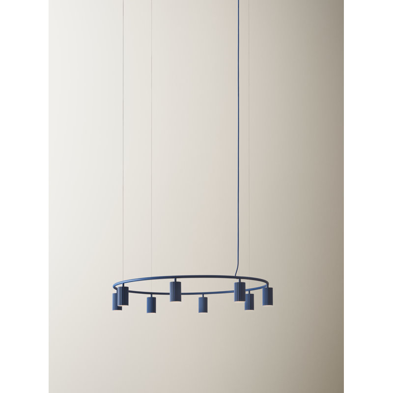 Cercle Donna, 126.25" H x 39.37" W x 39.37" D, Midnight Blue