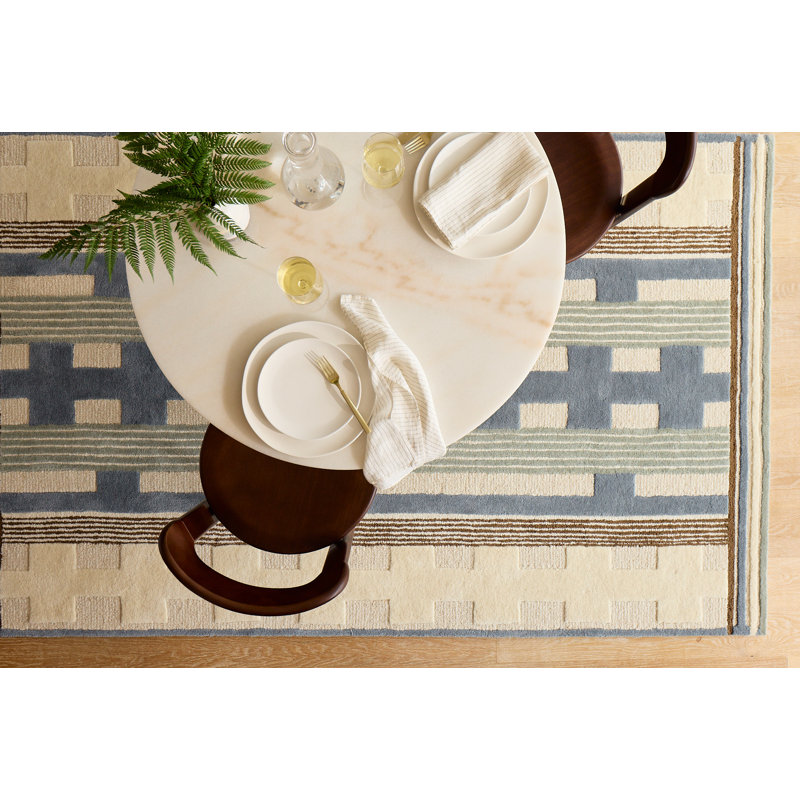 Hand Tufted Wool Harbor Indoor Area Rug, Rectangle 7'6" x 9'6"