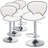 4 Pieces Bar Stools Adjustable Swivel Barstools, Modern Dining Counter Height Bar Chairs-1260508144
