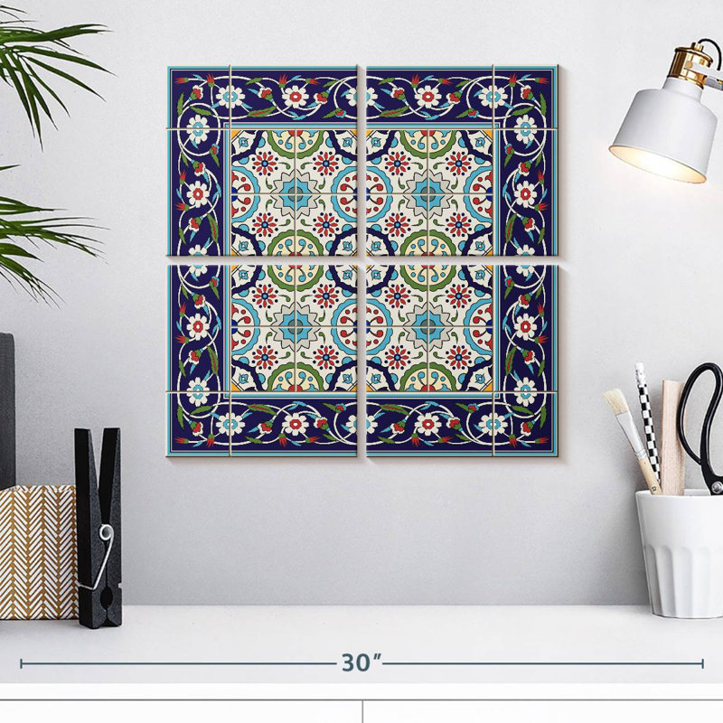 Kerner Arabesque Tiles, 18'' H x 18'' W