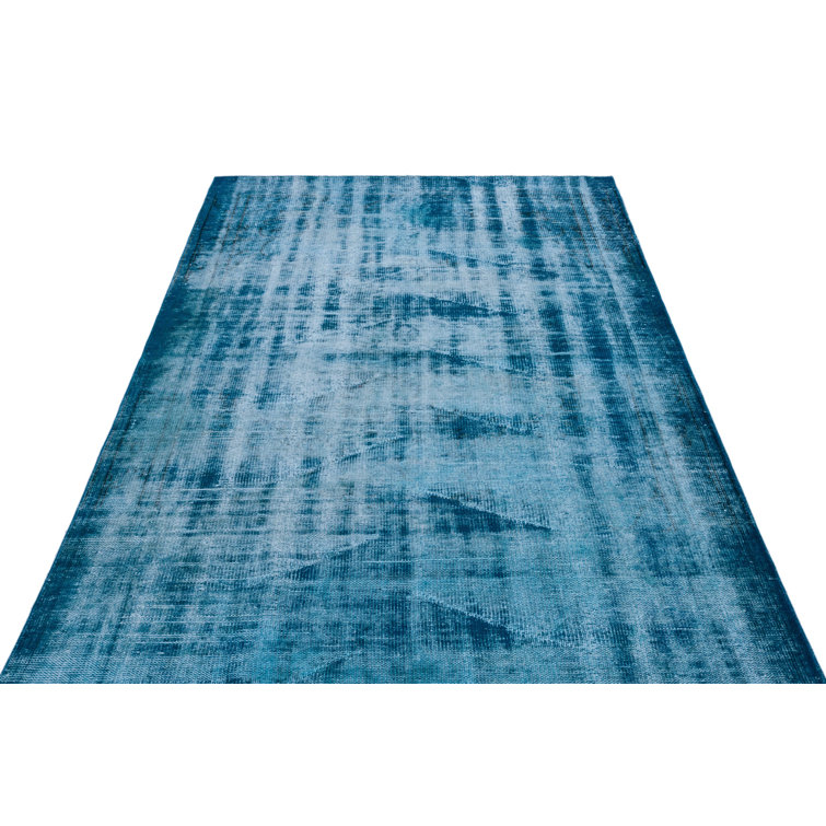 Williston Forge Arthelia Turquoise Vintage Wool Handmade Area Rug ...