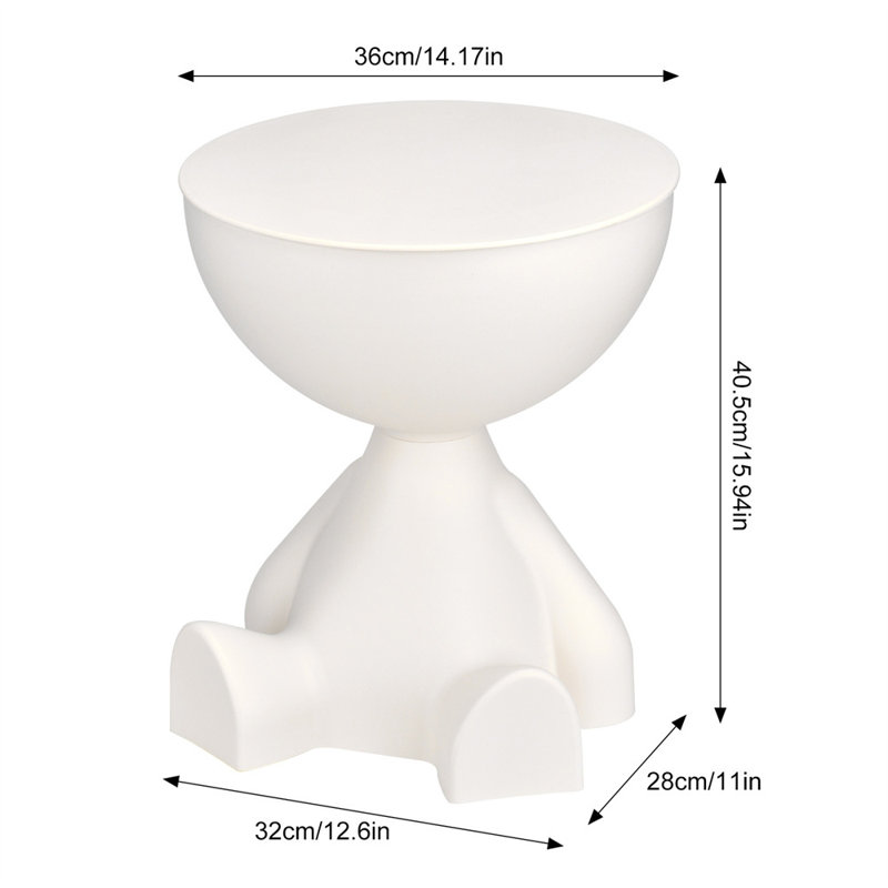 Table d'appoint Teddy, White