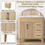 Meuble-lavabo avec lavabo, 2 portes, 3 tiroirs et tablette ajustable