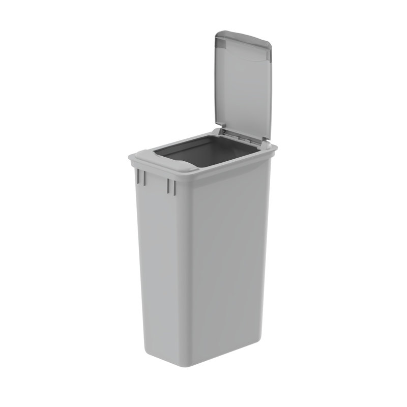 Dowell Plastic Trash Can With Lid, 12.5 gal