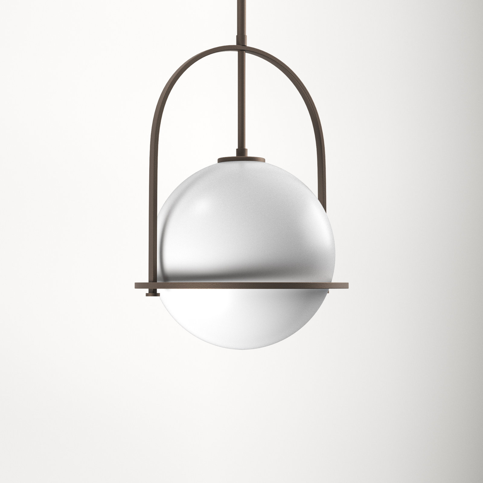 Arie Dimmable Single Light Pendant, 23" H x 15.5" W x 15.5" D, Buckeye Bronze