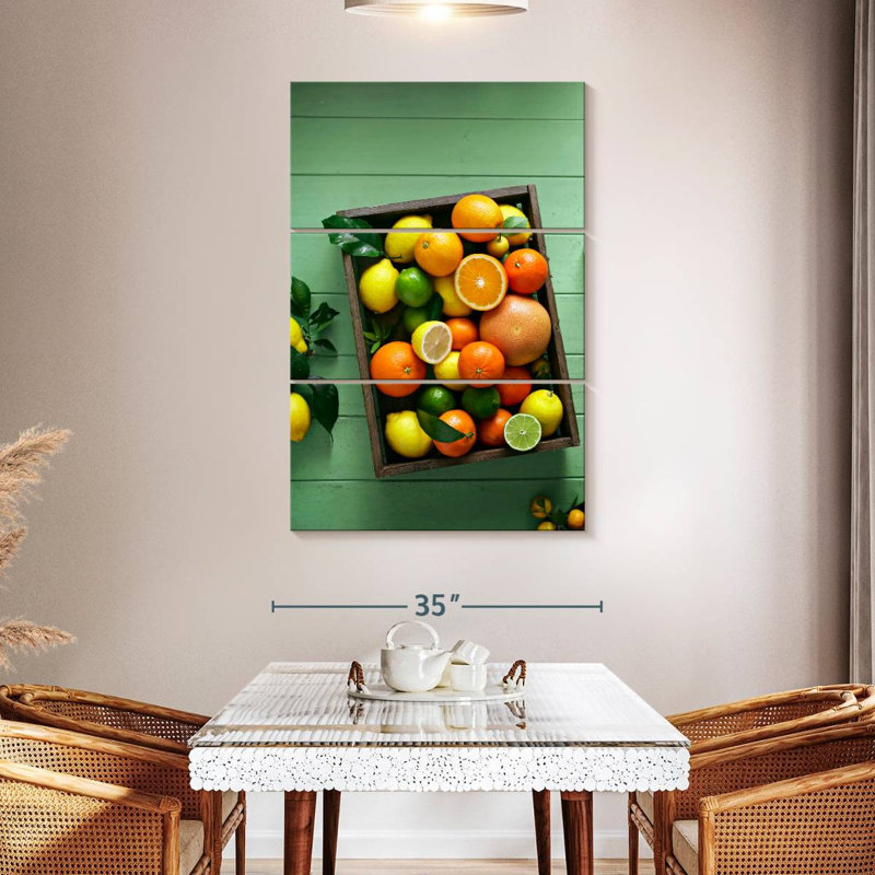 Yarlin Citrus Fruits Tray, 50" H x 32" W