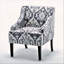 Chaise d'appoint rembourrée polyvalente avec structure en bois massif