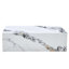 Table basse moderne en panneau de fibres à densité moyenne avec motif en marbre - 39,37 x 23,62 x 11,81 pouces - Design élégant et durable
