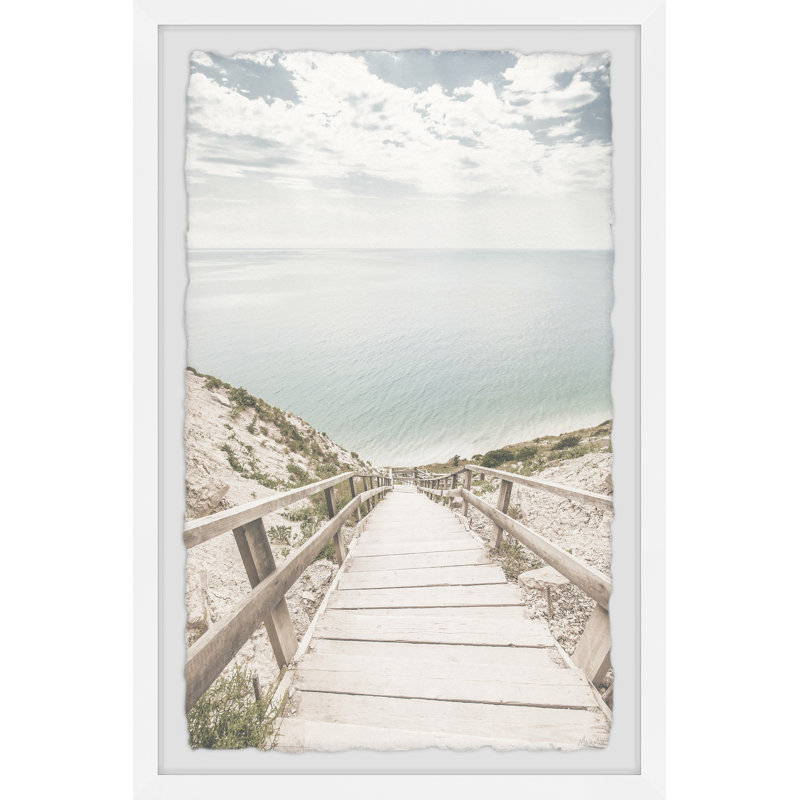 "Path to the Shore" Framed Print, 12" H x 8" W