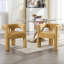 Chaises d'appoint rembourrées en tissu, 2 pièces / ensemble