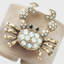 Crab Resin Napkin Rings, Gray