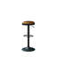 Swivel Upholstered Adjustable Height Counter Stool with Metal Frame-1068208735