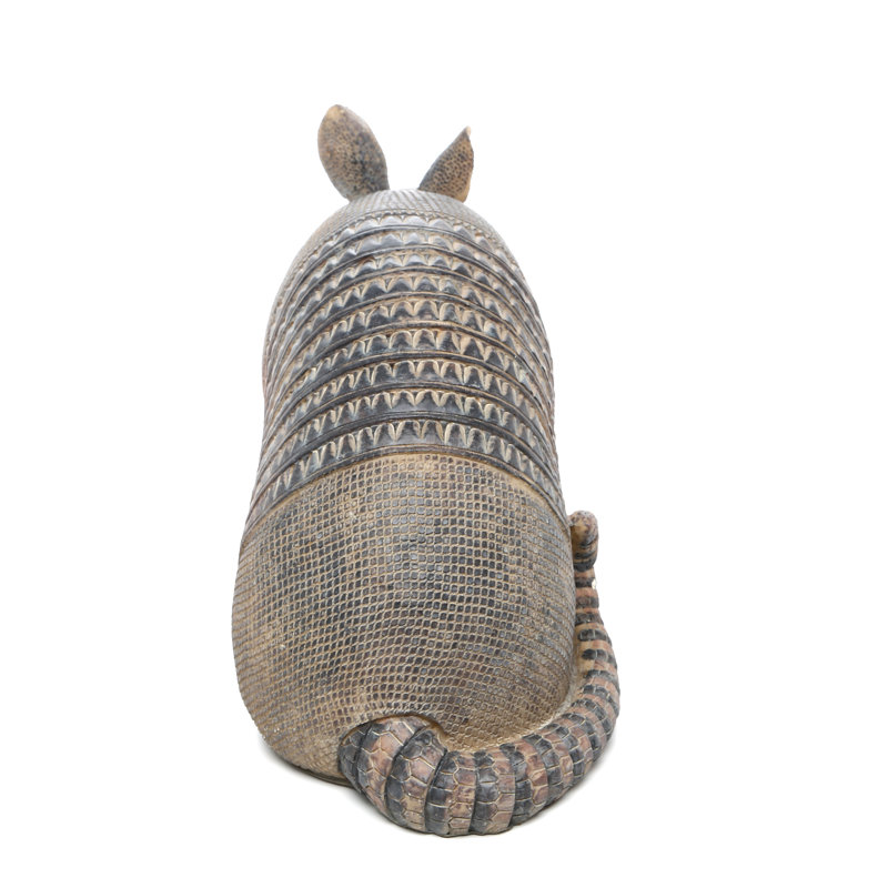 Hand-Painted Resin Armadillo Garden Statue