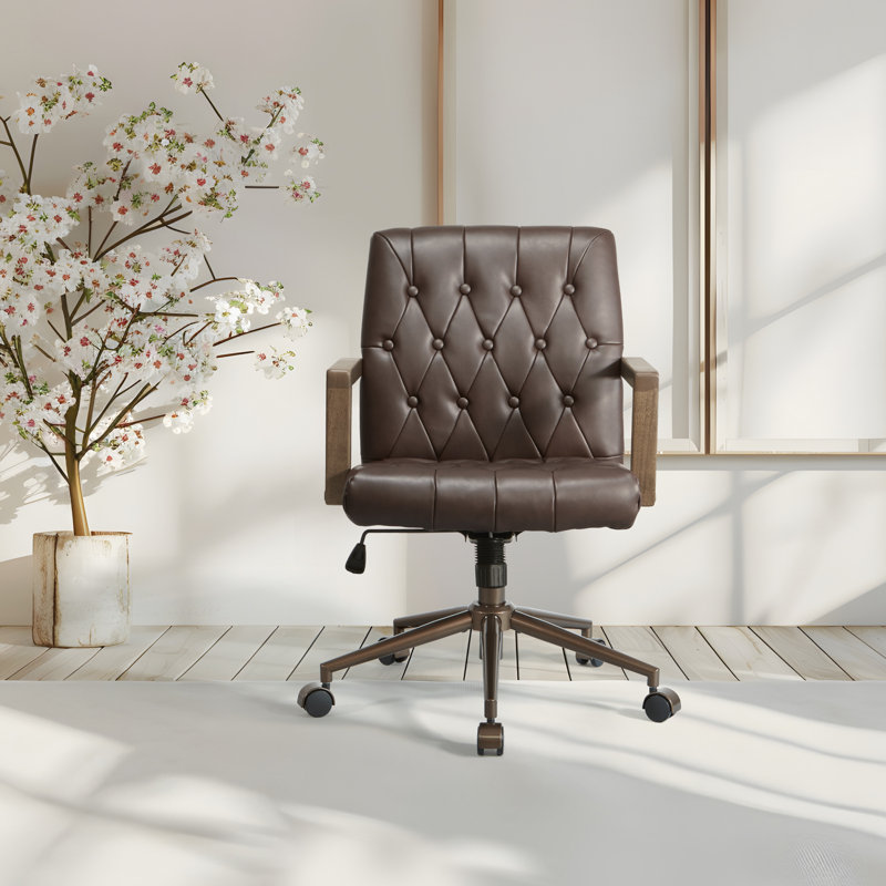 Chaise de bureau Waltham, Chocolat