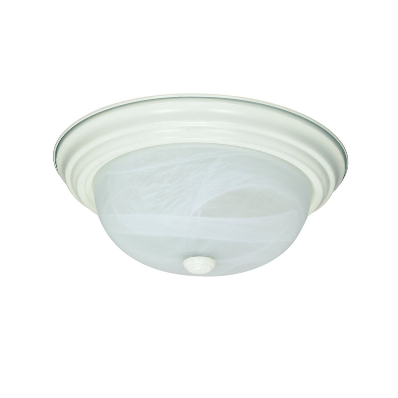 Cohee Glass Flush Mount, 5.375" H x 13.125" W x 13.125" D / No