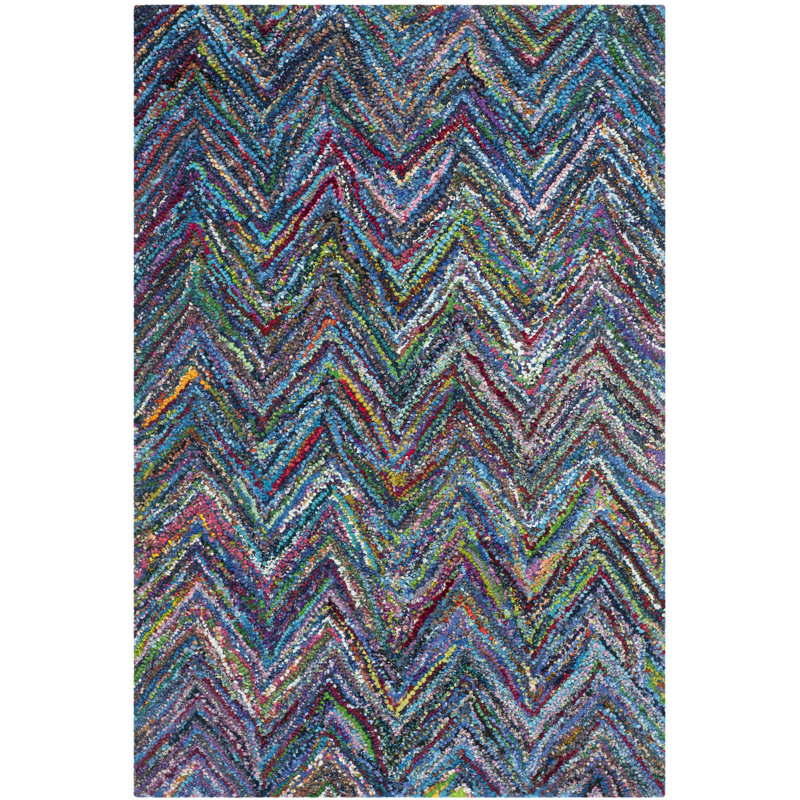 Sonderborg Cotton Hand Woven Area Rug, Rectangle 122 x 183 cm