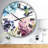 Humming bird Blue Cottage Flower - Farmhouse Wall Clock-36850693