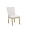 Ensemble de 2 chaises de salle à manger rembourrées au fini chêne clair-210945576