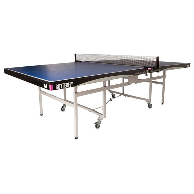 Table de tennis de table d'intérieur pliable Butterfly Space Saver 22 Rollaway, Bleu