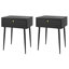 Set of 2 Saturn 1-Drawer Bedside Cabinets-126626973