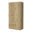 Armoire trois portes, deux tiroirs, tringle