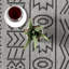 Tapis d'intérieur / extérieur à motif géométrique gris Kory-1445796790