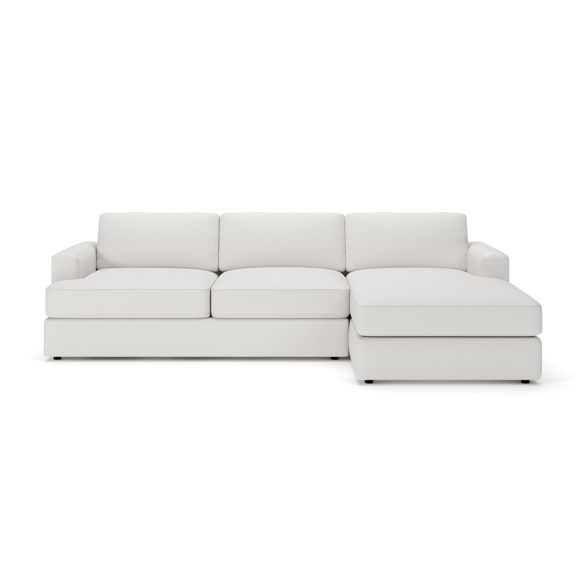 Cayden 2-Piece Upholstered Sectional, Right Hand Facing, Macarena Beige