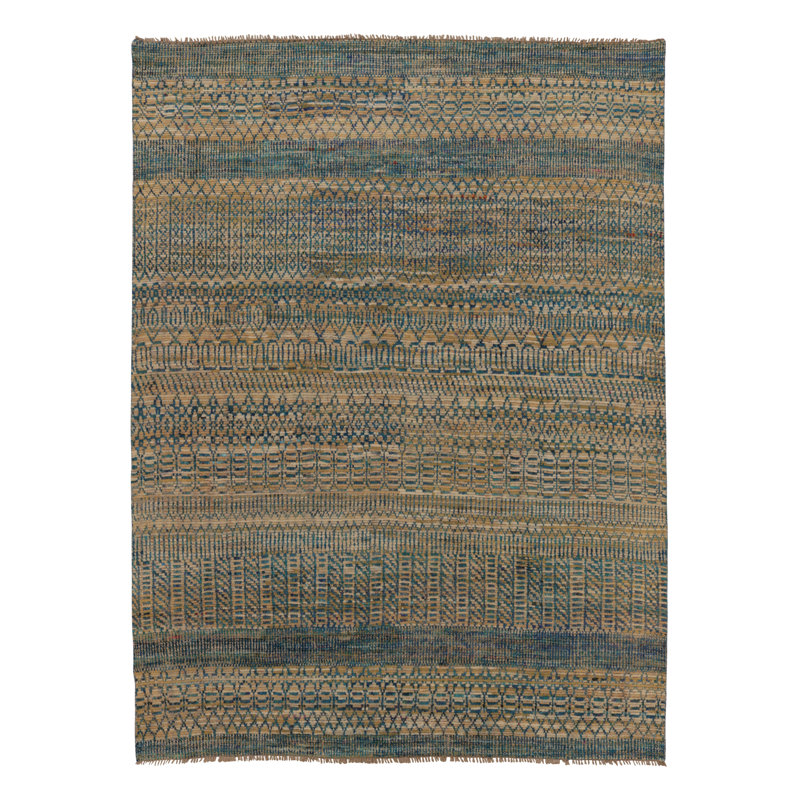 Modern One-of-a-Kind 8'0X10'2 Hand Knotted Area Rug