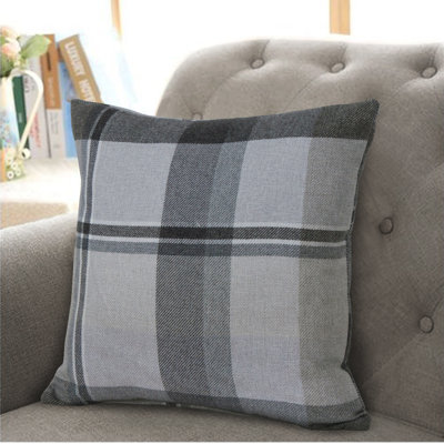 Maniscalco Plaid Square Cushion