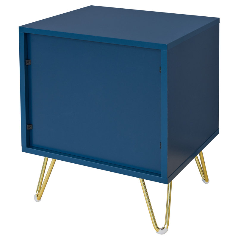 Boulat 101.6cm W Manufactured Wood Bedside Table
