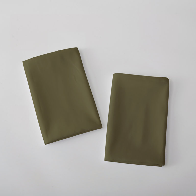Paire de taies d'oreiller en microfibre Better Style Home, Vert foncé, Ensemble de taies d'oreiller pour grand lit