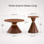 Ensemble de 2 tables basses rondes tendance