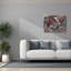 "Epic Graffiti" Watermelon Heart "par Lori Arbel, art mural sur toile, 34 po x 26 po-280539223