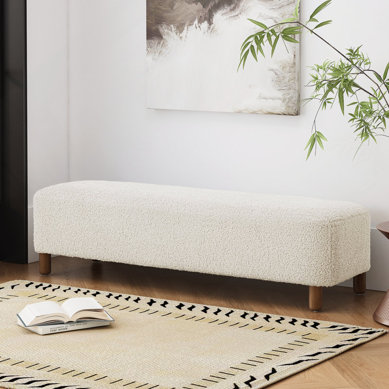 Repose-pieds confortable, blanc, Blanc