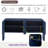 Willernie With Stripe Design, Adjustable Shelves And Curved Edge-1027276334