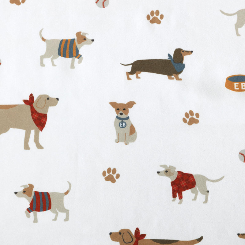 Ensemble de draps Eddie Bauer, Ensemble de draps pour lit double + 2 taies d'orei, Buddy et ses amis