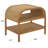 Kimura 2 Shelf Rattan Nightstnd
