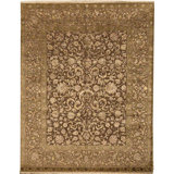 Hand Woven Silk and Wool Oriental Area Rug