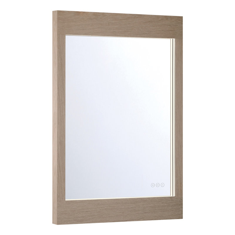 Mogano, miroir, 24 po x 36 po, chêne blanc