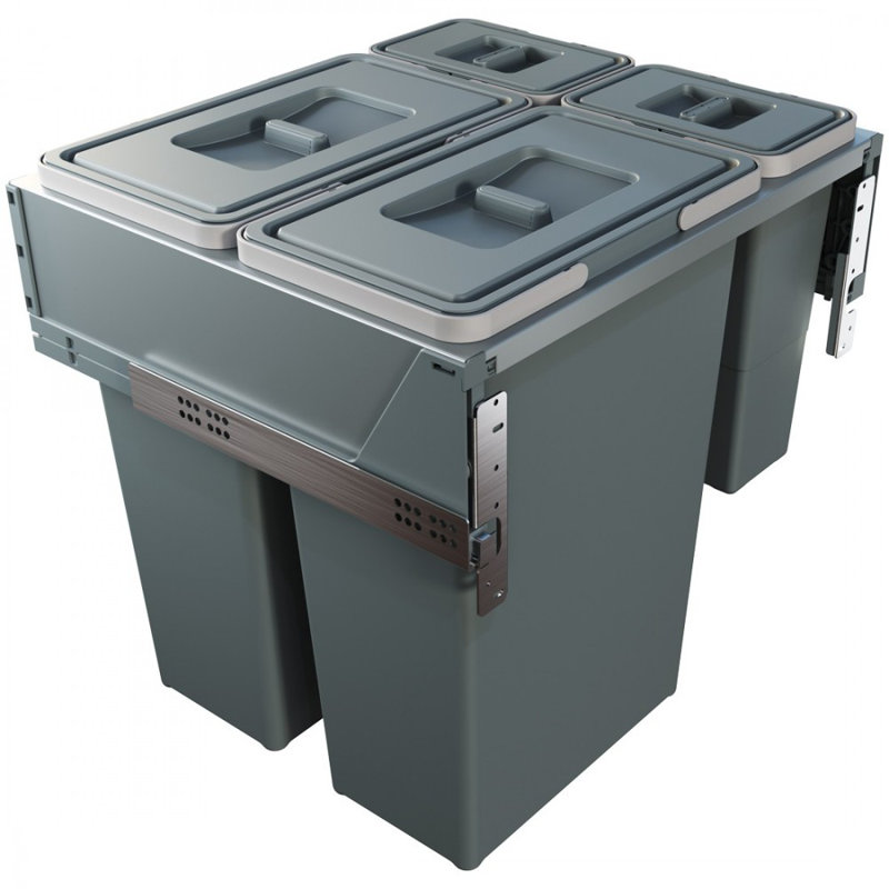 BLOCK 2.0 Manual Lift Pull Out Trash Can - 22.5 Gallons